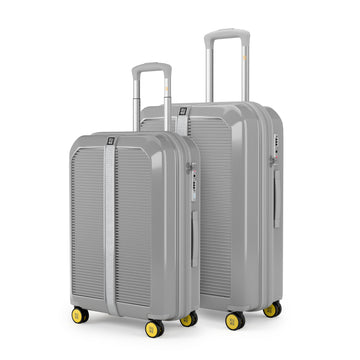 Trousseau Cabin + Medium Set of 2 - Chrome Silver