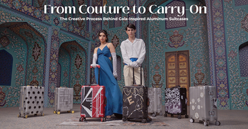 Gala-Inspired Aluminum Suitcases