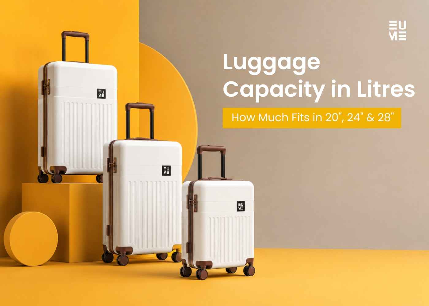 Luggage Capacity in Litres: How Much Fits in 20", 24" & 28"
