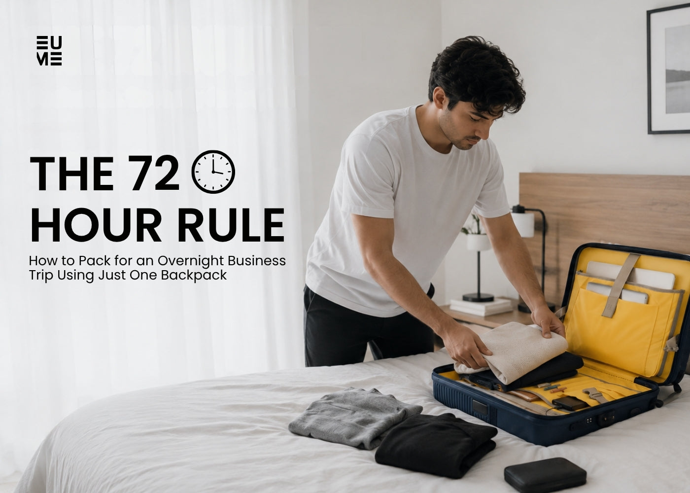 The 72-Hour Rule: How to Pack for an Overnight Business Trip Using Just One Backpack