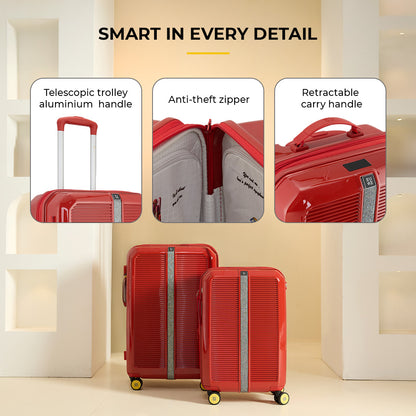 Trousseau Cabin + Medium Set of 2 - Inferno Red