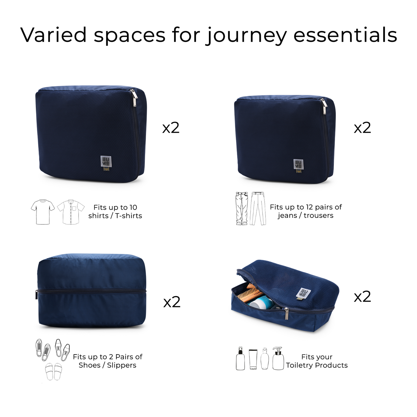 Storage Pods - Packing Cubes- Set of 8