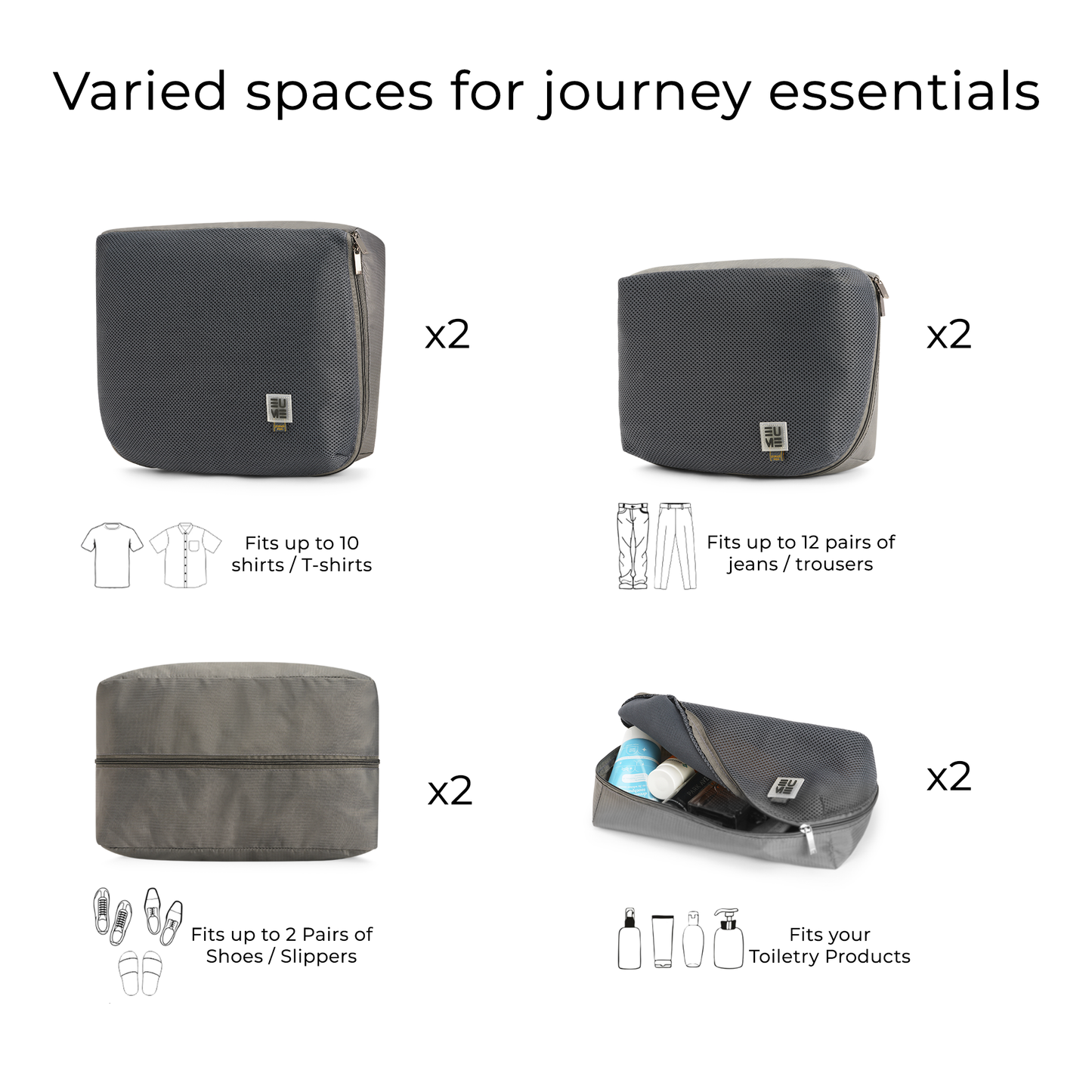 Storage Pods - Packing Cubes- Set of 8