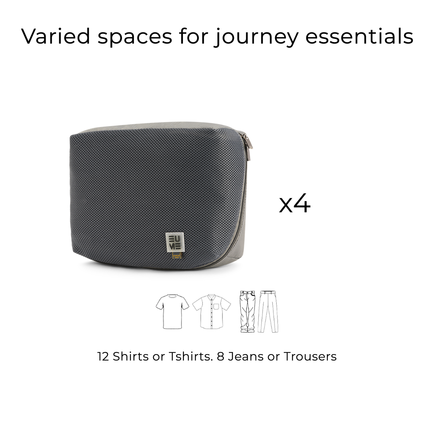 Storage Pods - Packing Cubes- Set of 4L