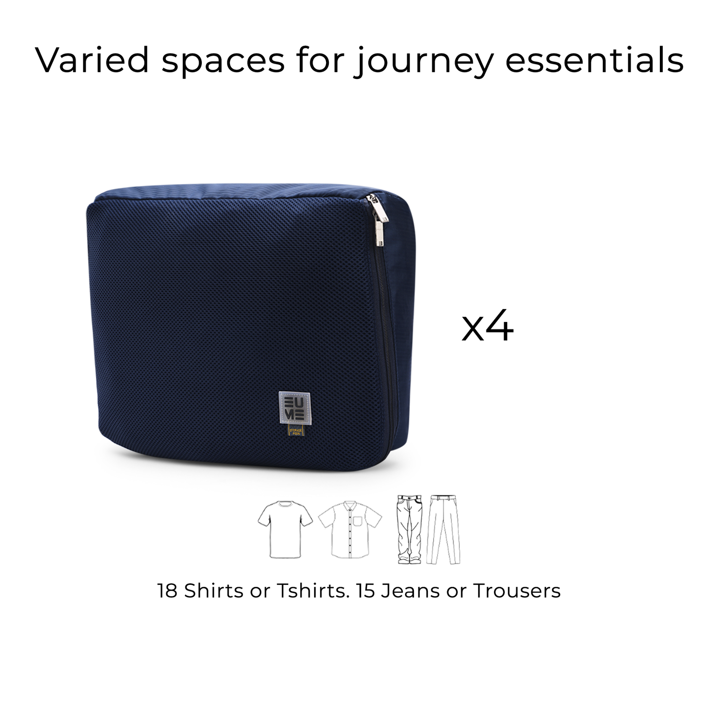 Storage Pods - Packing Cubes- Set of 4XL