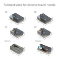 Storage pods packing cubes set of 6, tailored travel organization solutions.