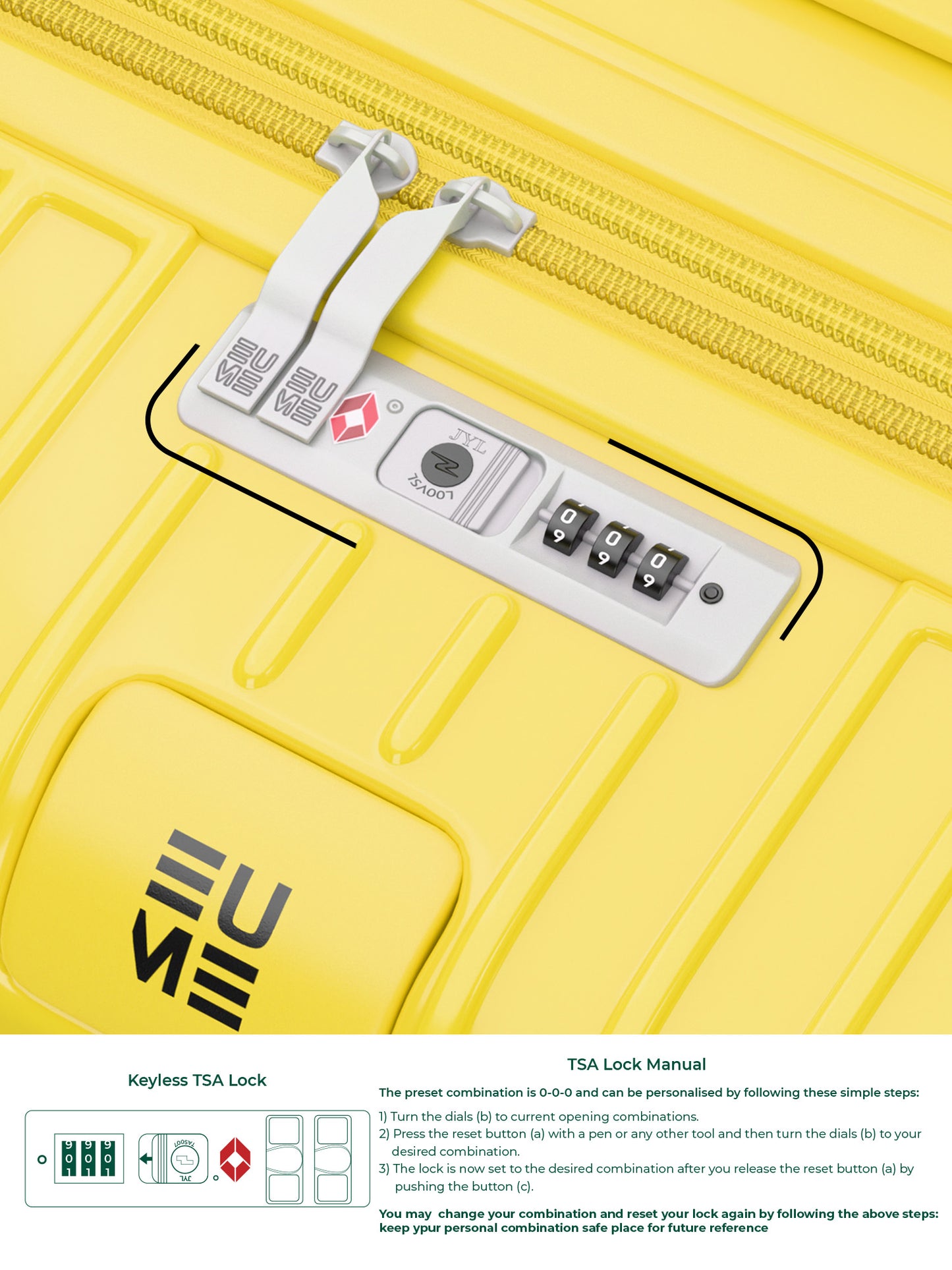 Trunk Check-In Plus- Maple Yellow