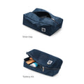 Storage pods set featuring a shoe bag and toiletry kit.