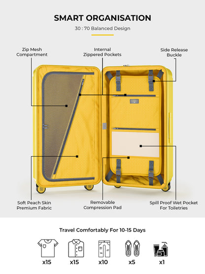 Trunk Check-In Plus- Maple Yellow