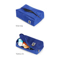 Storage pods packing cubes set featuring shoe bag and toiletry kit.