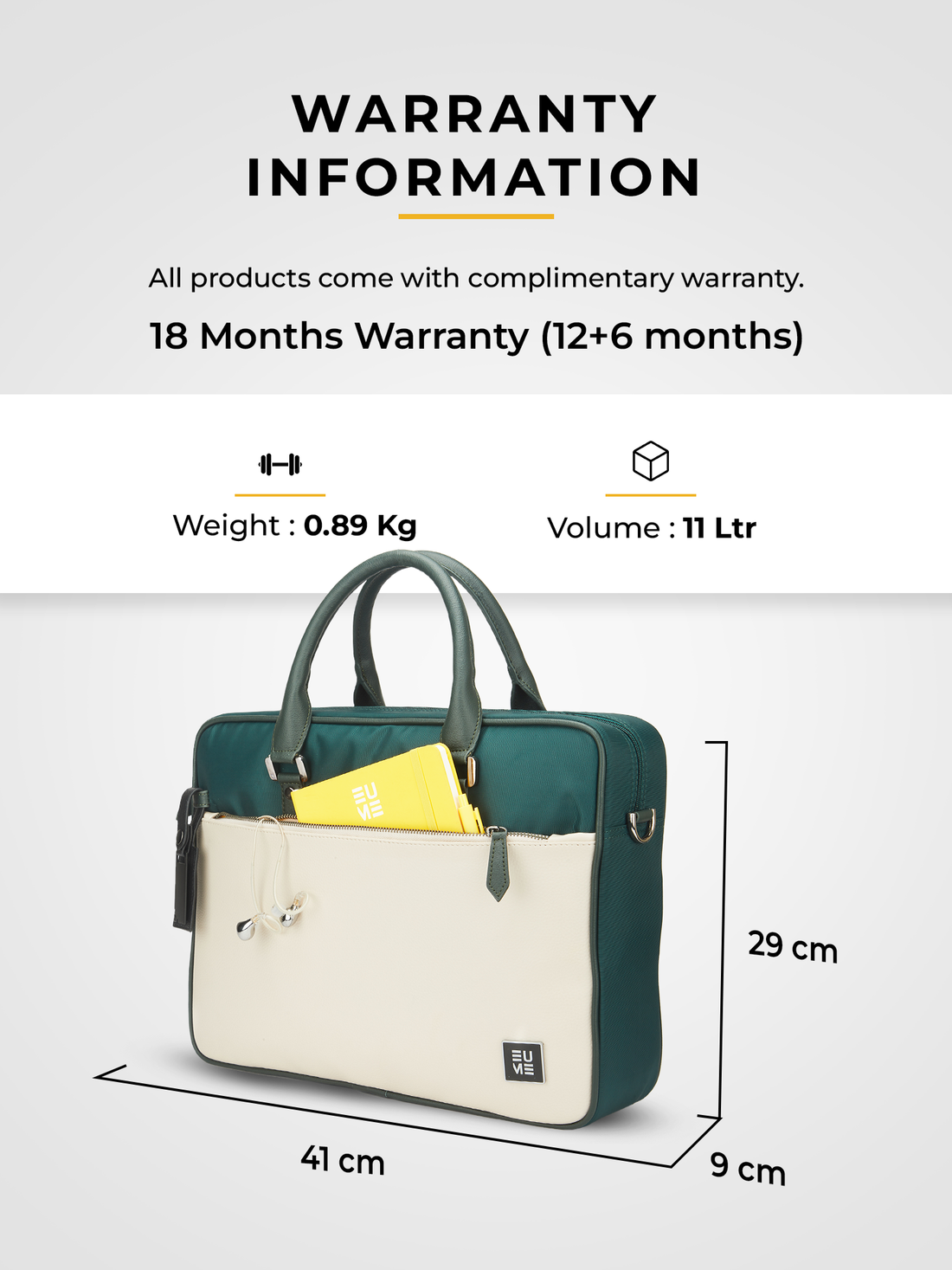 Commute Messenger Bag- Forest White