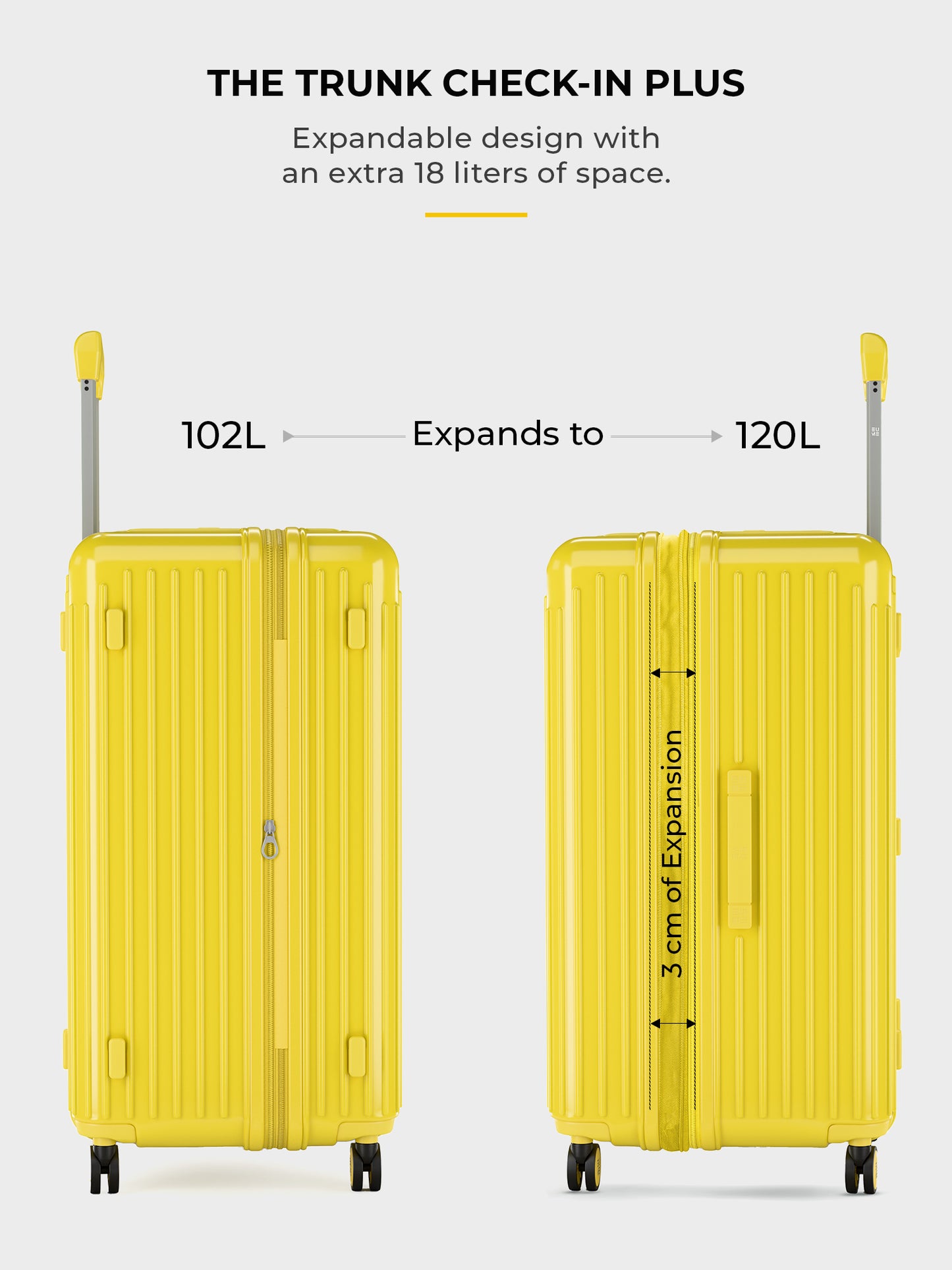 Trunk Check-In Plus- Maple Yellow