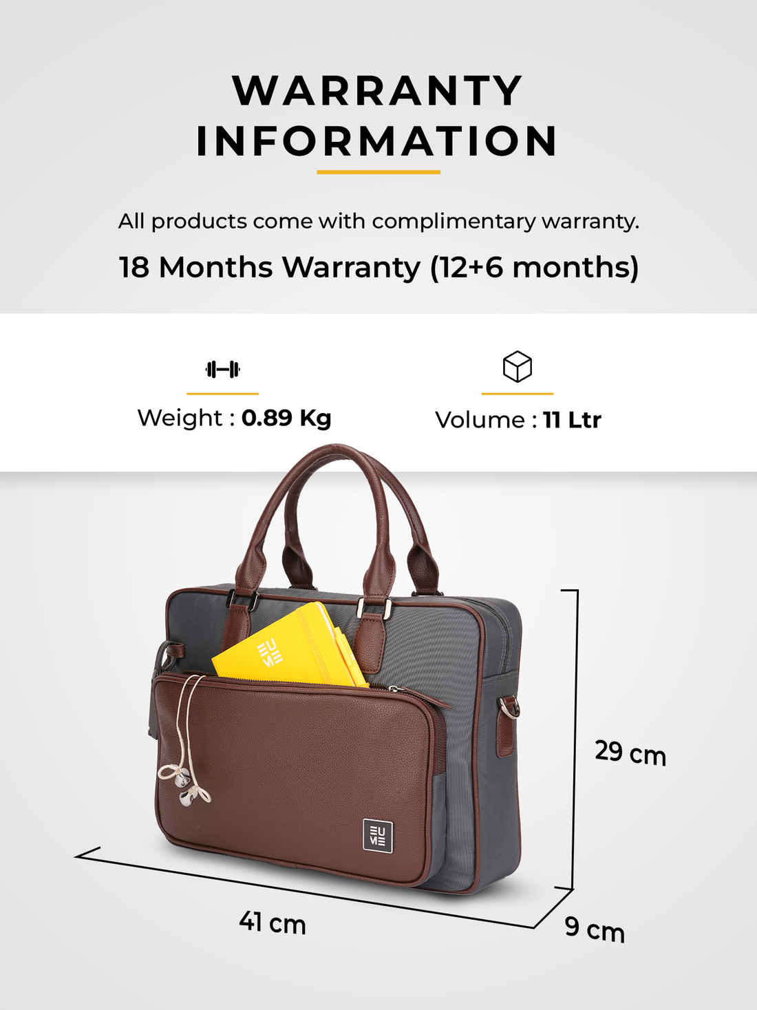 Executive Messenger Bag- Charcoal Brown