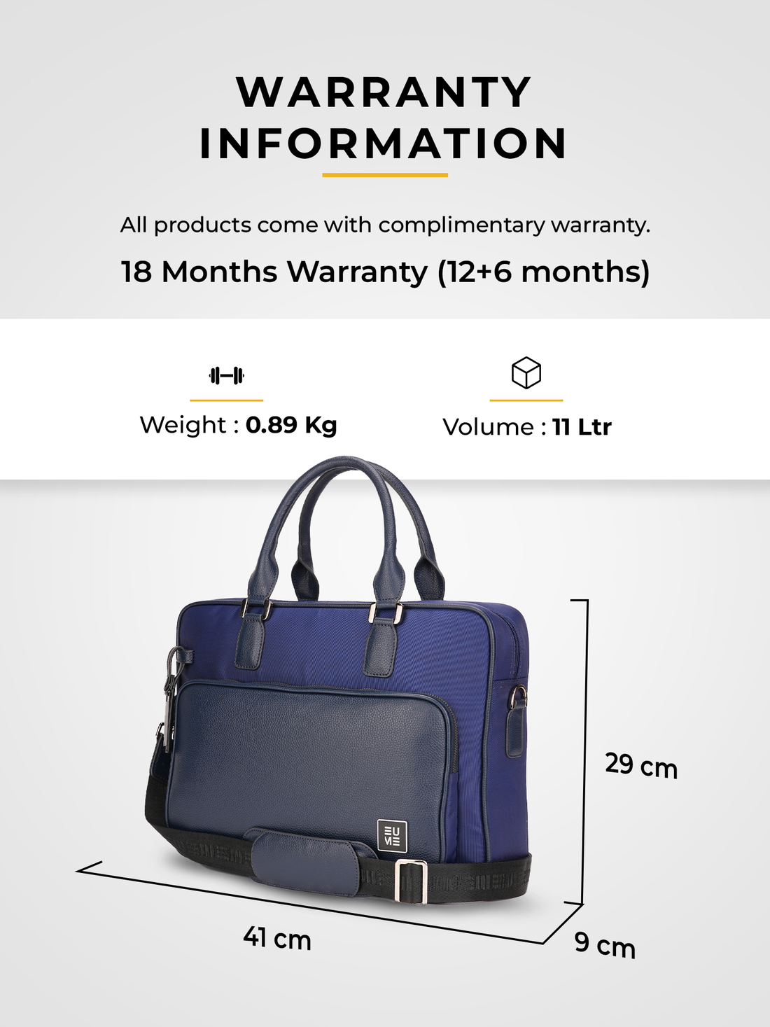 Executive Messenger Bag- Midnight Blue