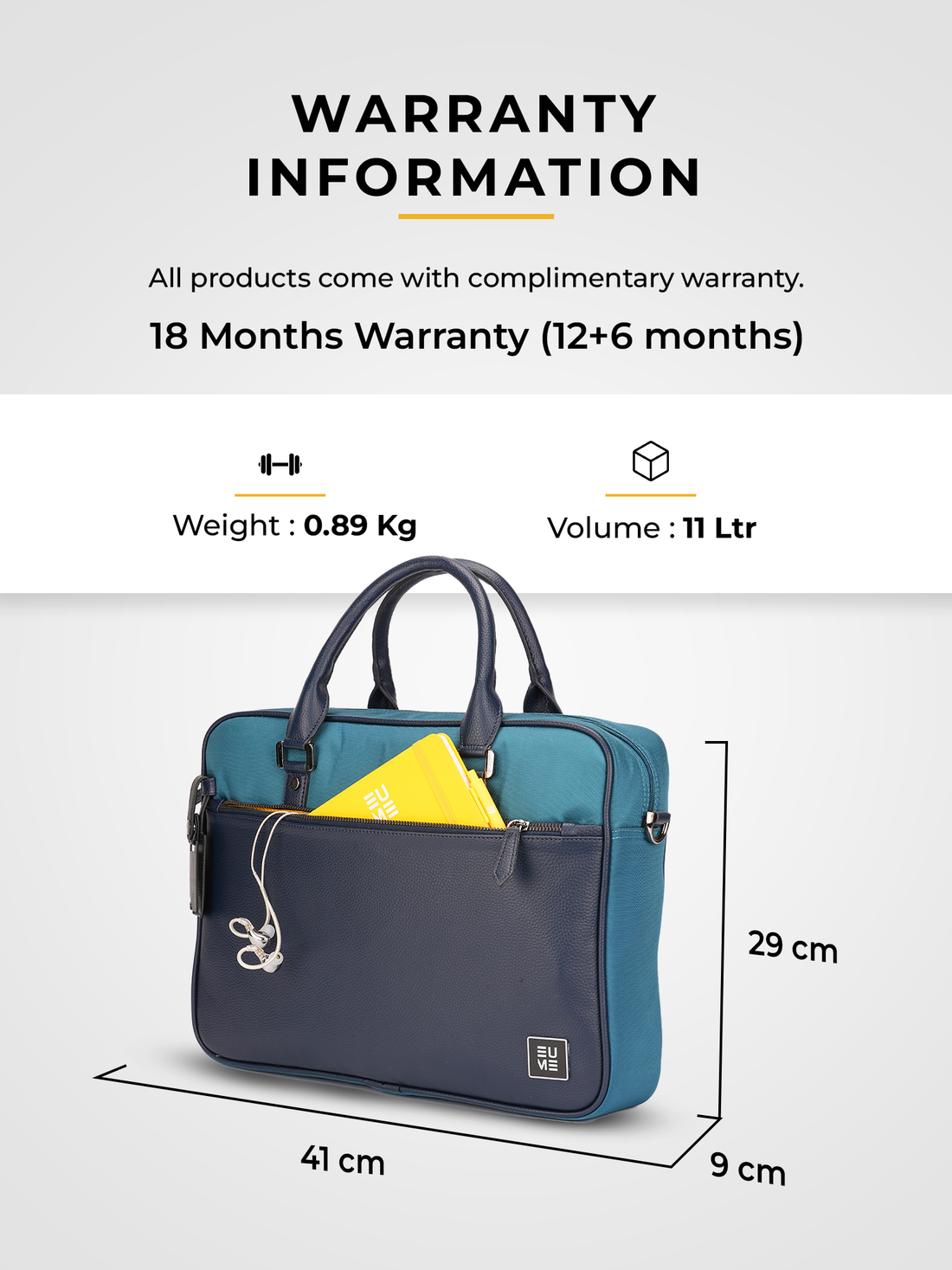 Commute Messenger Bag- Teal Blue