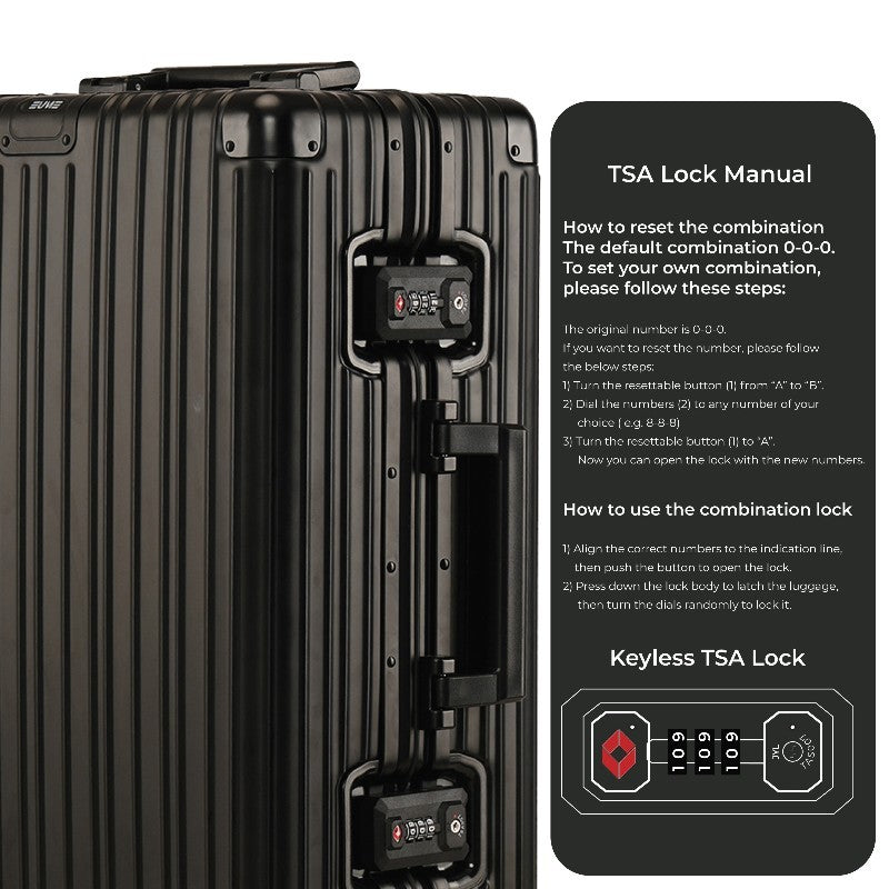 Aluminium Silver Check-In Medium