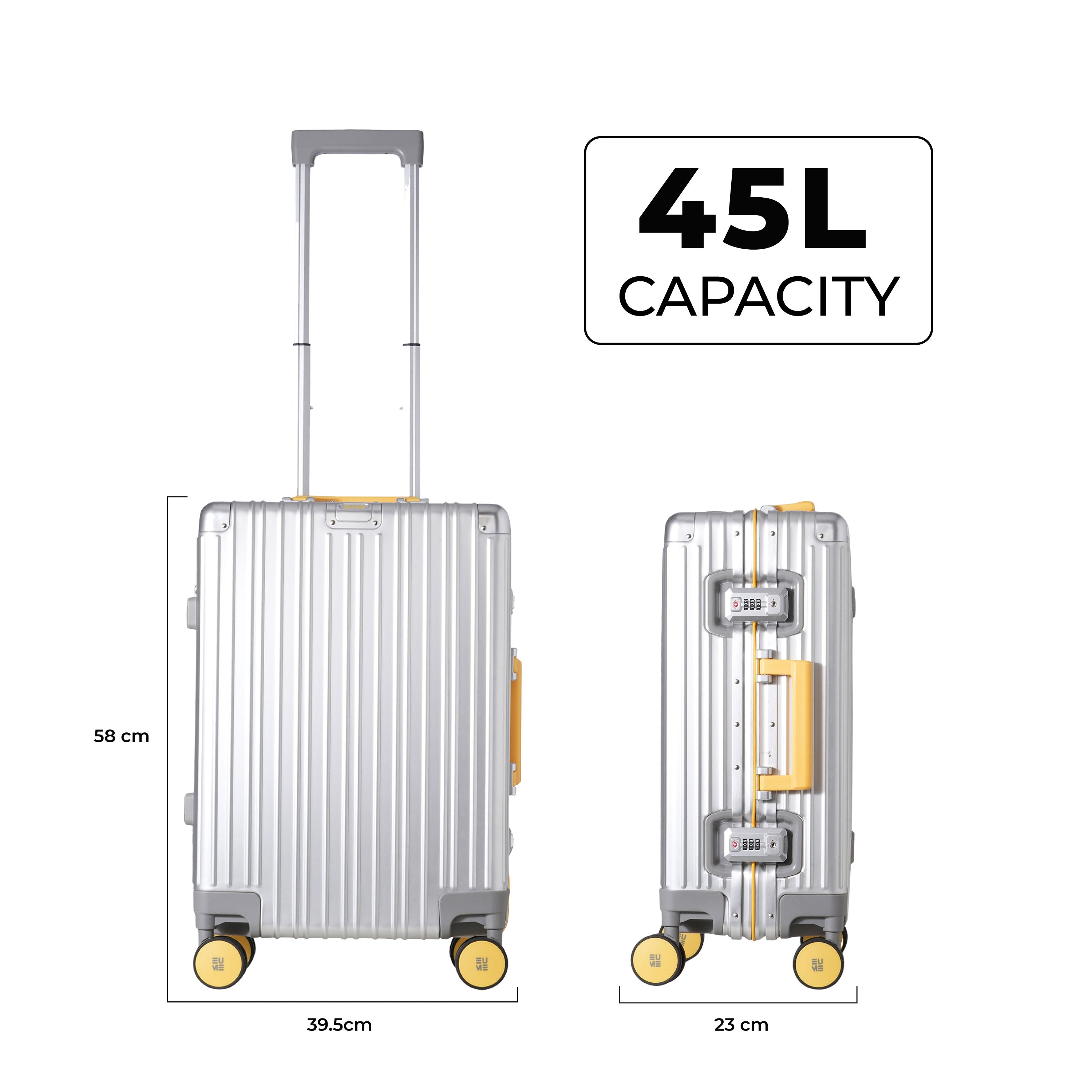 Aluminium Cabin Trolley Durable Travel Companion at EUME