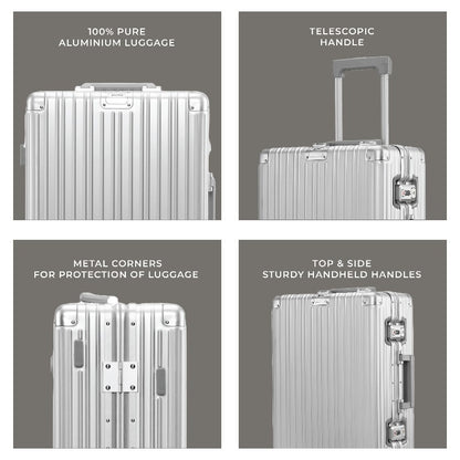 Aluminium Silver Check-In Medium