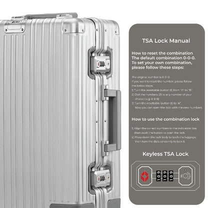 Aluminium Silver Check-In Medium