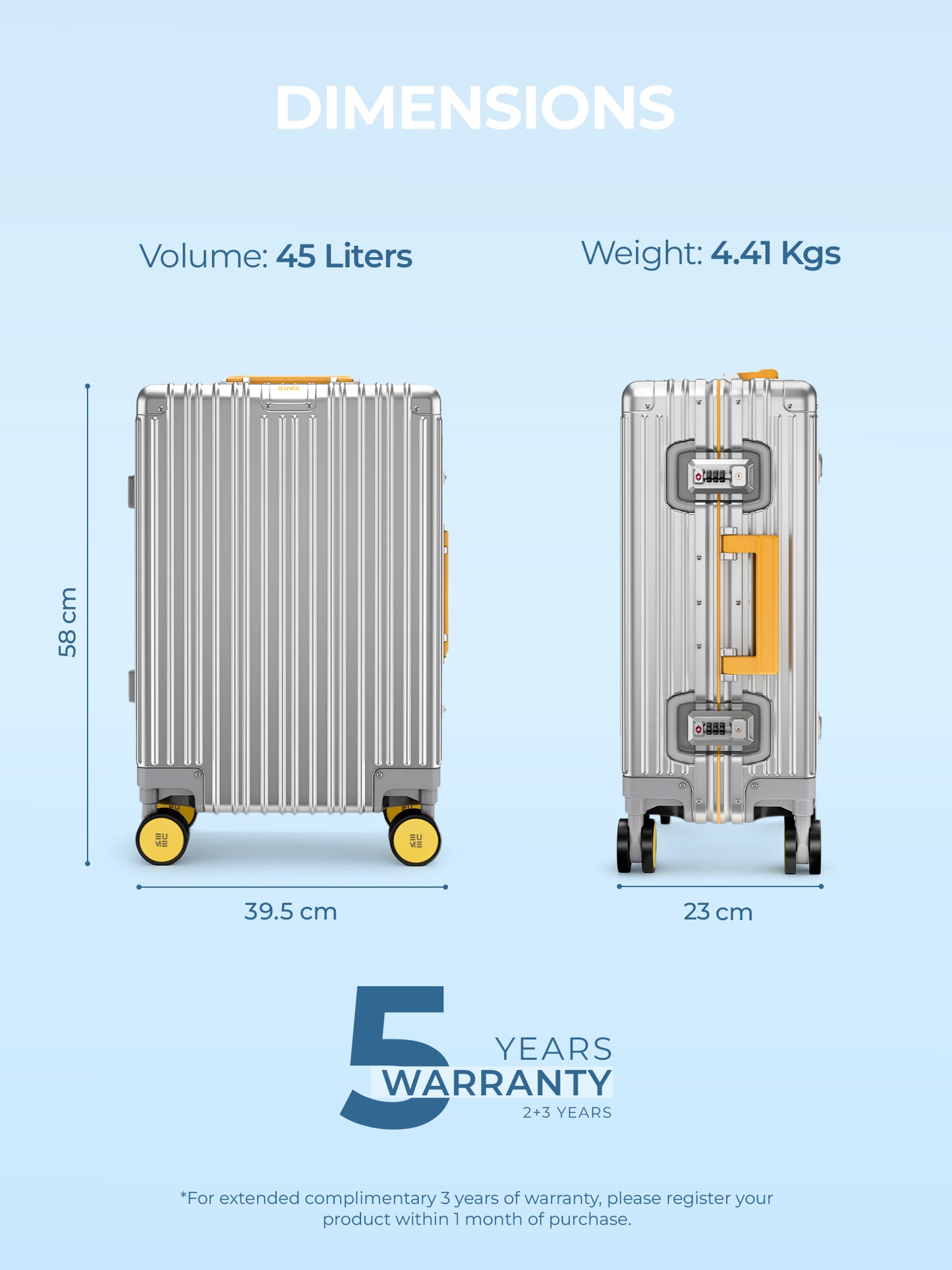 Aluminium Cabin + Trunk Check-In Plus