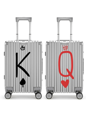 Aluminium Silver Cabin Set of 2 – Personalised Valentine’s Edition