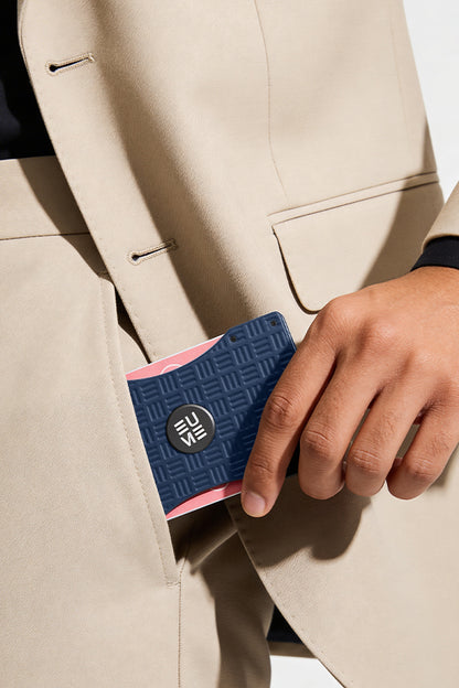 EUME CardVault Cardholder - Midnight Blue product image clean studio background