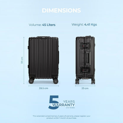 Aluminium Silver Cabin + Check-In Medium