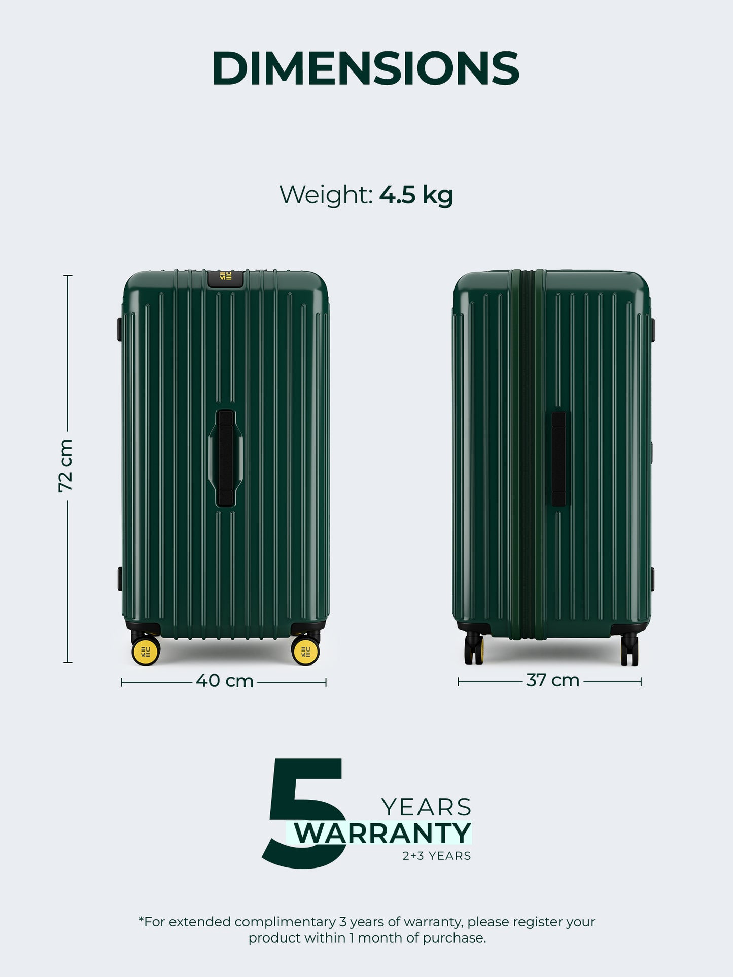 Trunk Check-In Plus- Pine Green