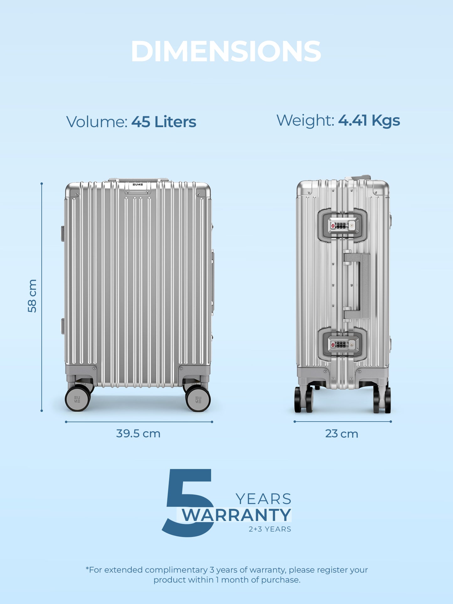 Aluminium Silver Cabin