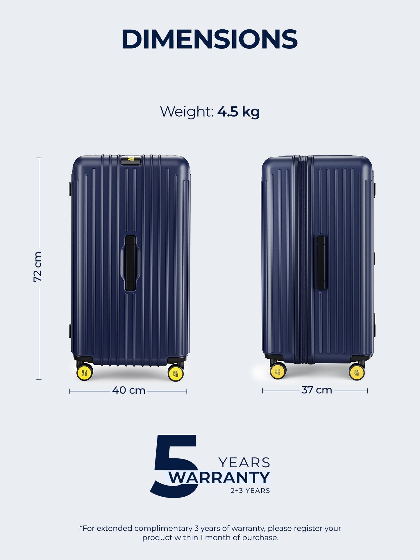 Trunk Check-In Plus- Midnight Blue