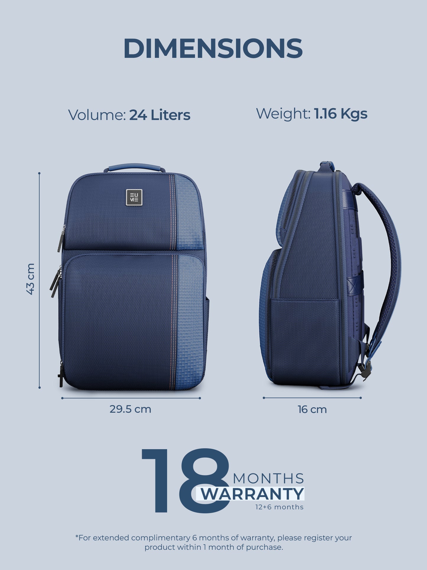 Zenith 24L Laptop Backpack