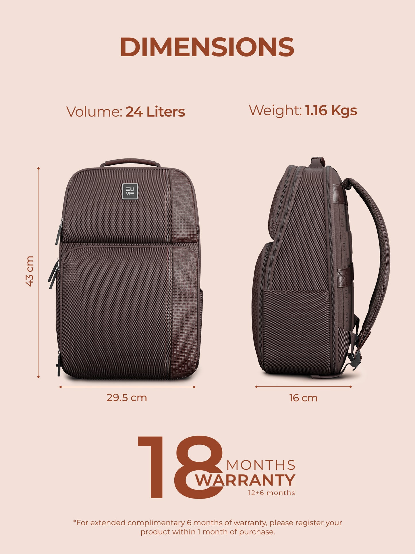 Zenith 24L Laptop Backpack