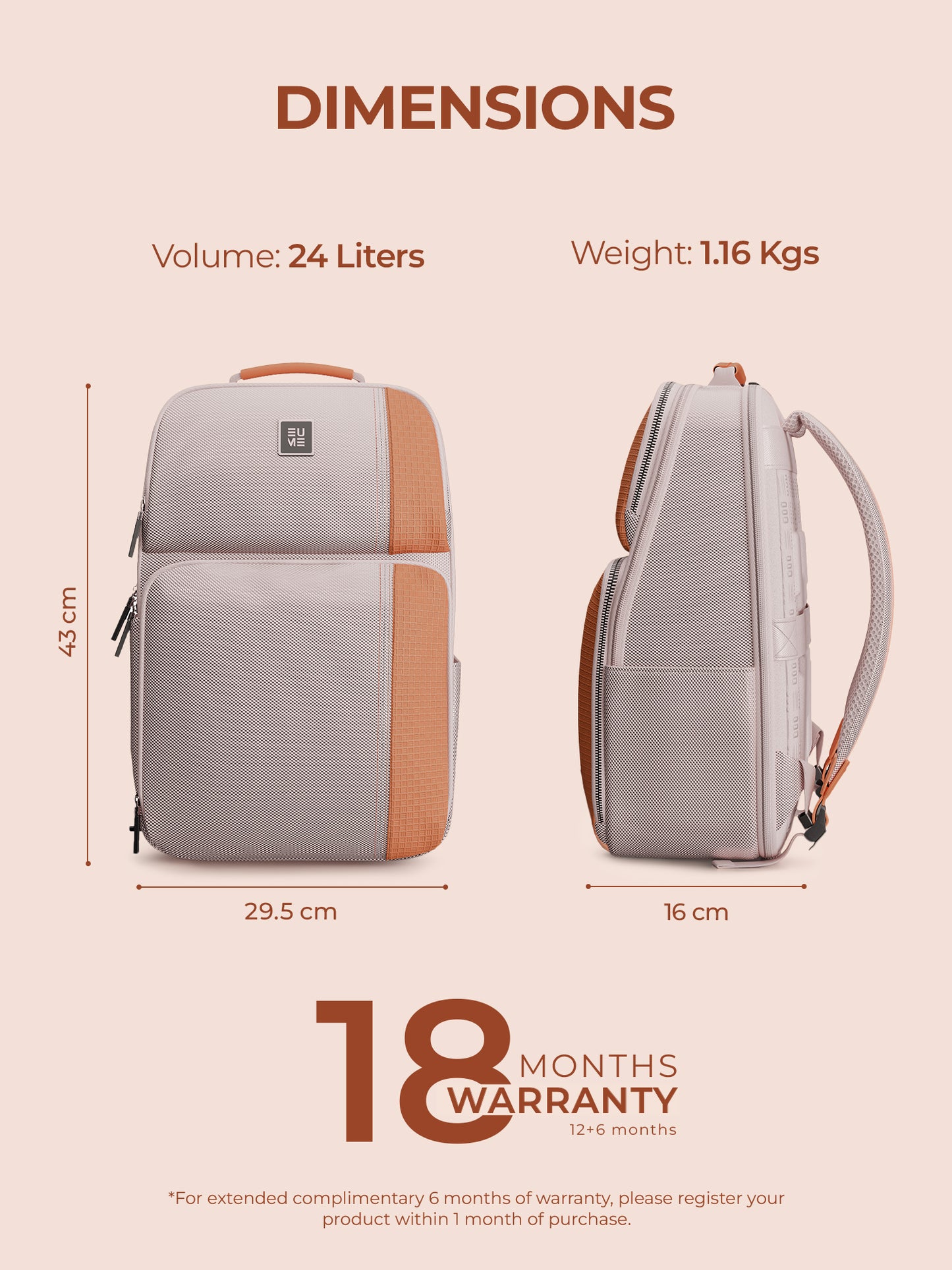 Zenith 24L Laptop Backpack