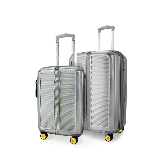 Trousseau Cabin + Medium Set of 2 - Chrome Silver