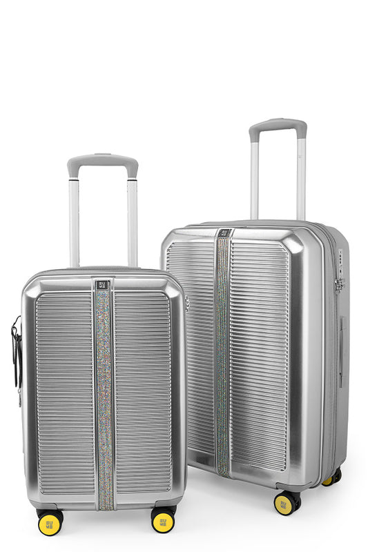 Trousseau Cabin + Medium Set of 2 - Chrome Silver