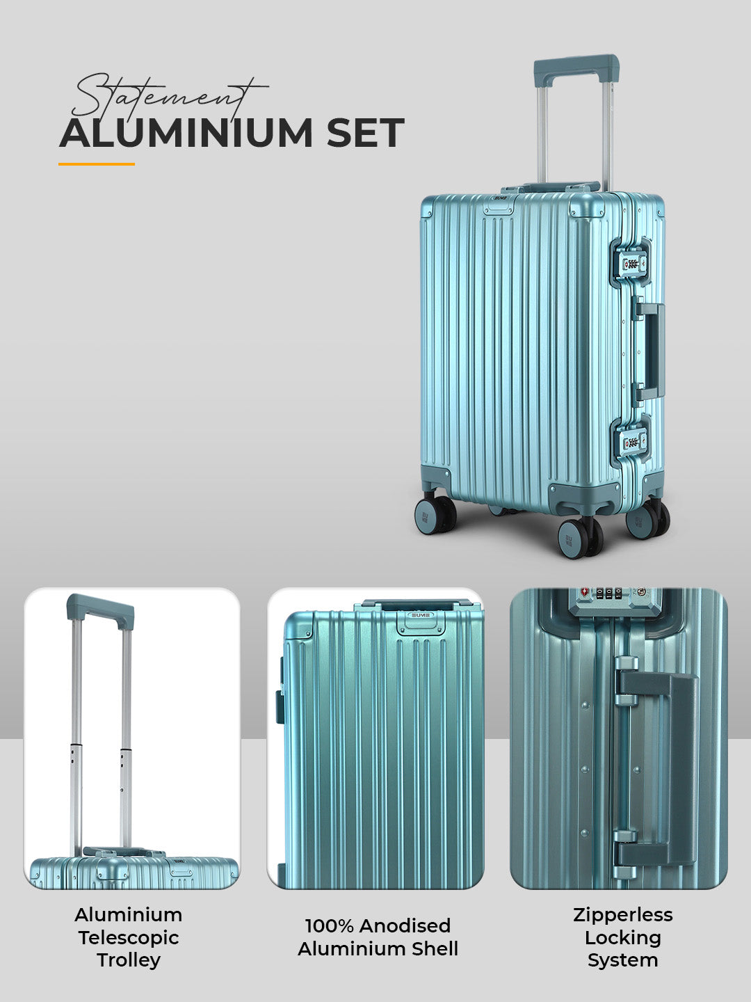 Aluminium Cabin + Trunk Check-In Plus