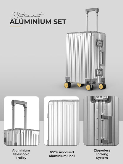 Aluminium Silver Check-In Medium