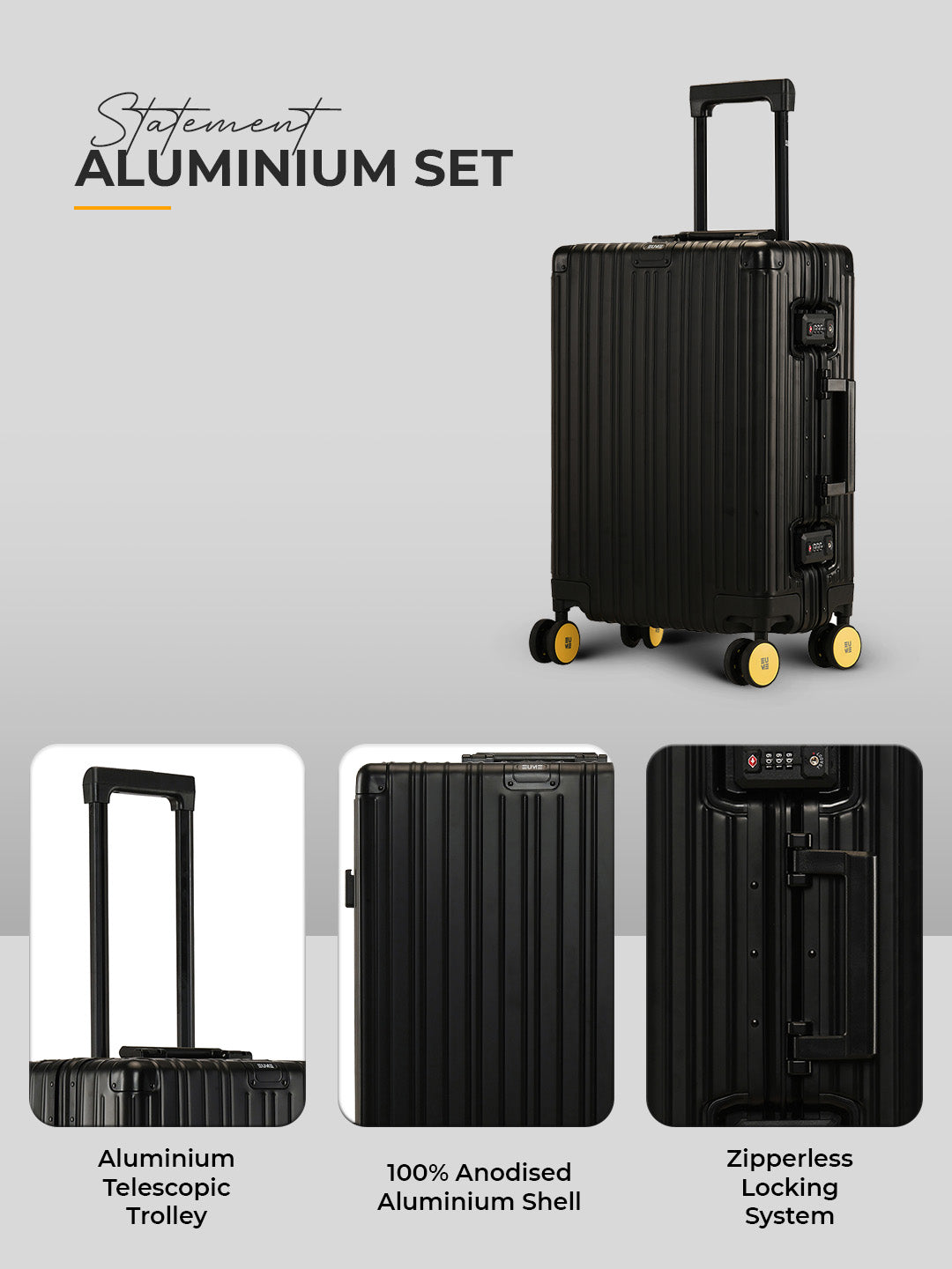 Aluminium Black Cabin