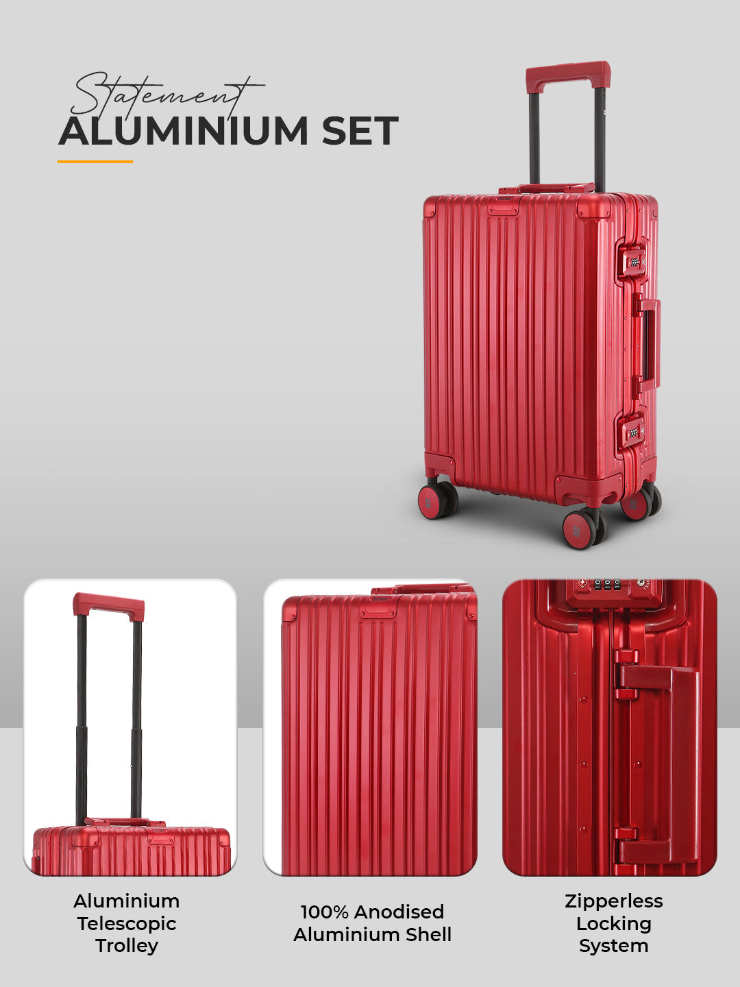 Aluminium Cabin + Trunk Check-In Plus
