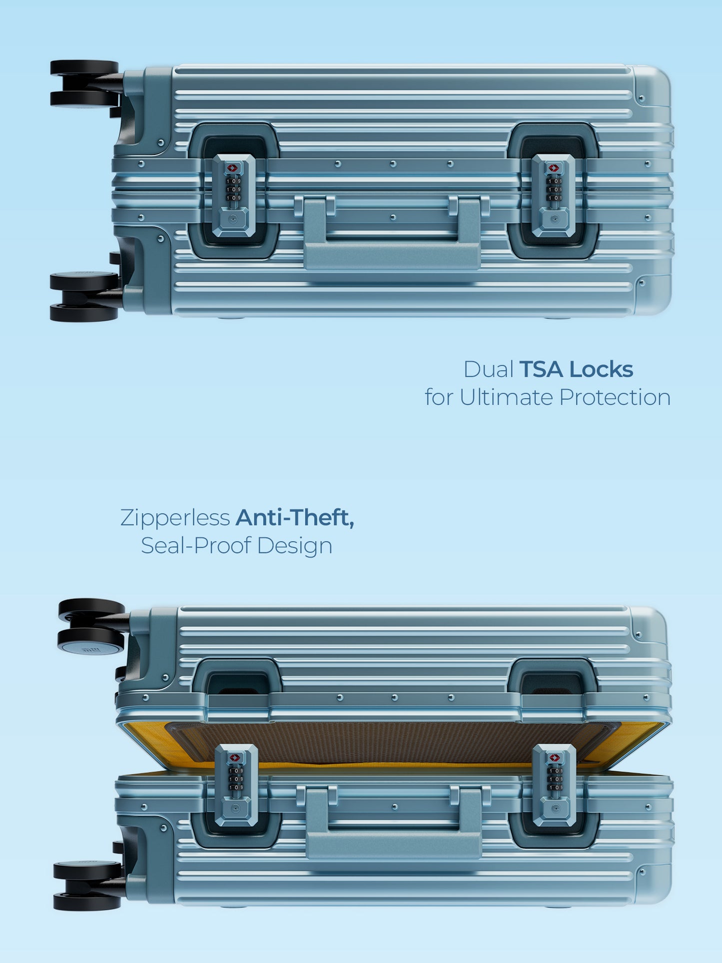 Aluminium Silver Cabin- Yellow Wheels