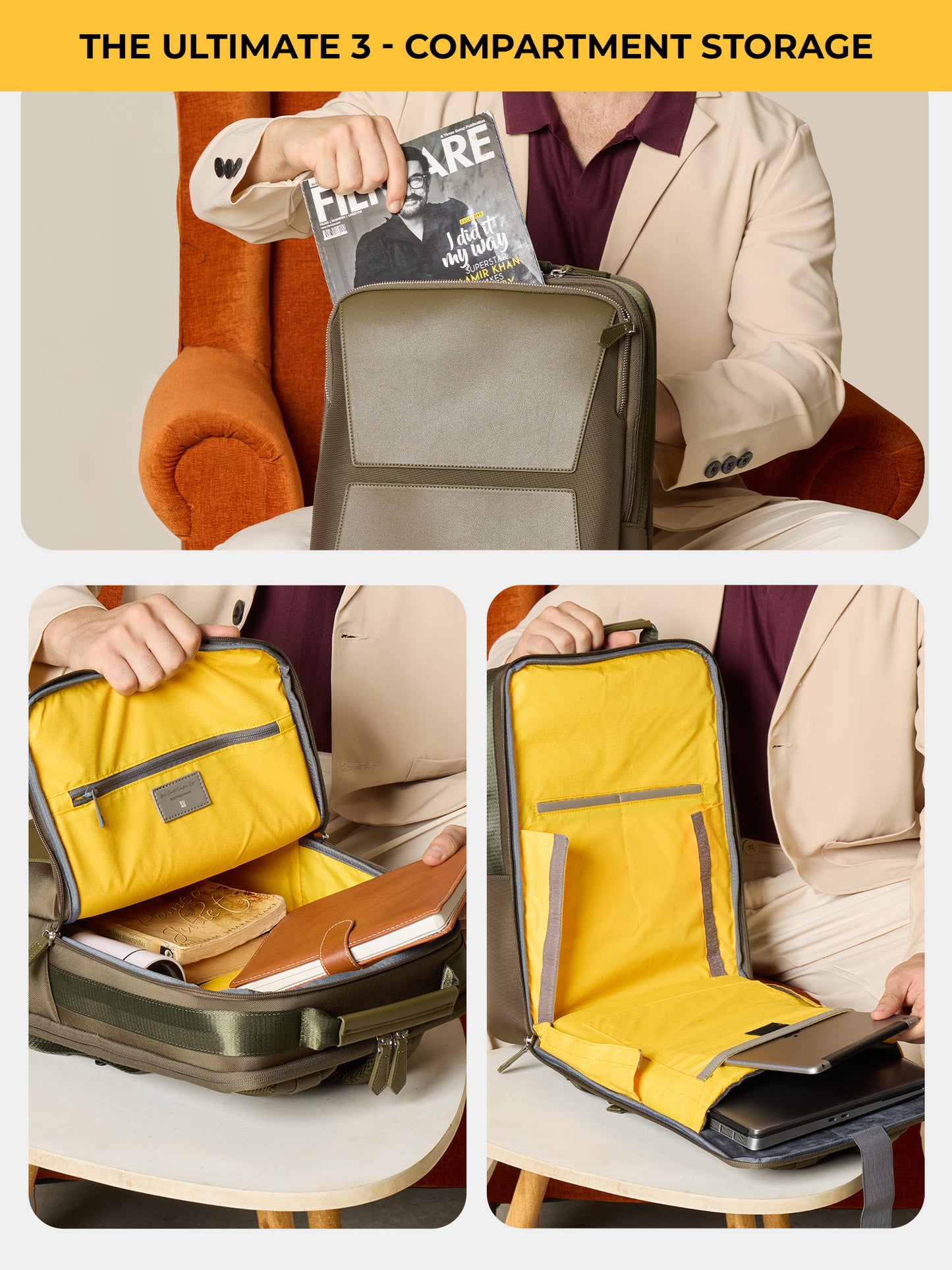 Aluminium Cabin + Omega 24L Laptop Backpack