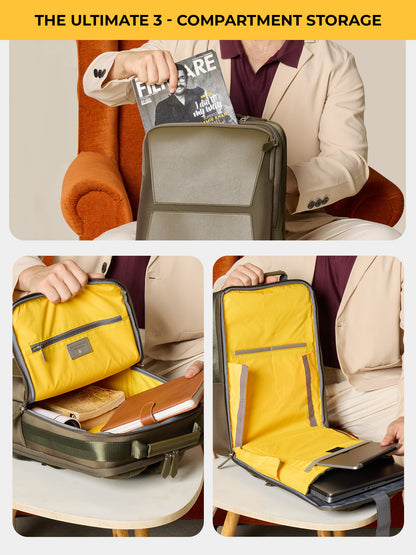 Aluminium Cabin + Omega 24L Laptop Backpack