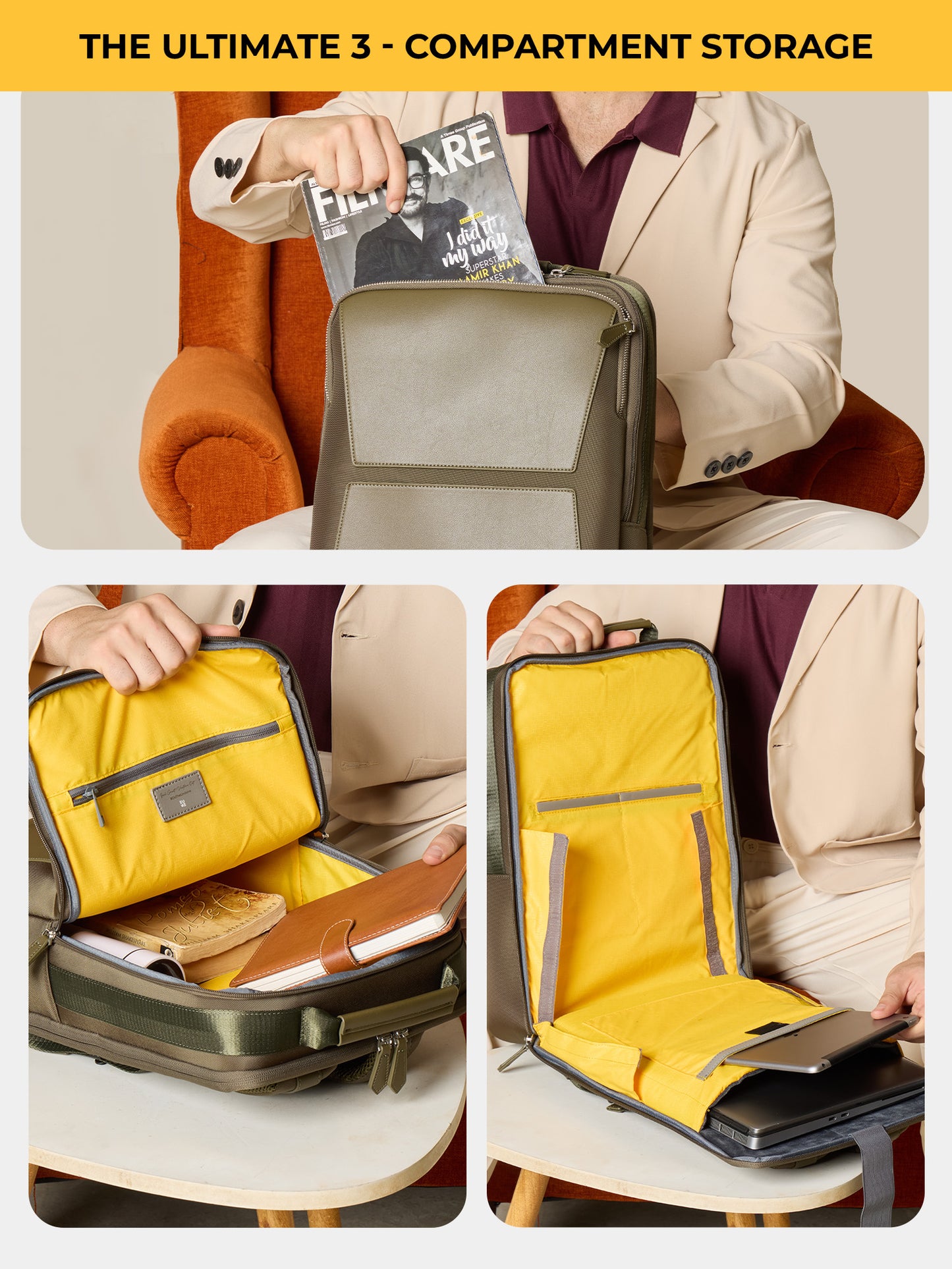 Aluminium Cabin + Omega 24L Laptop Backpack