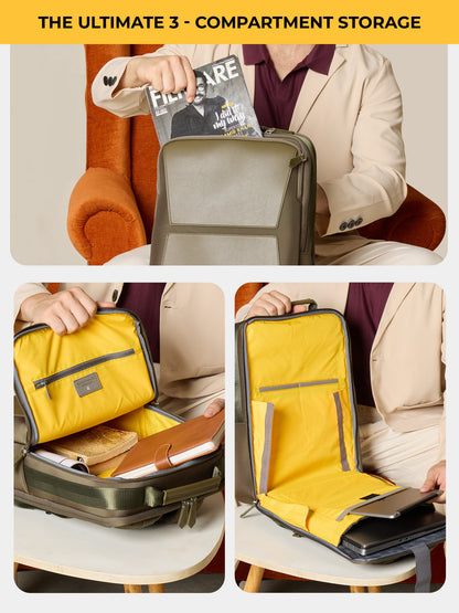 Aluminium Cabin + Omega 24L Laptop Backpack