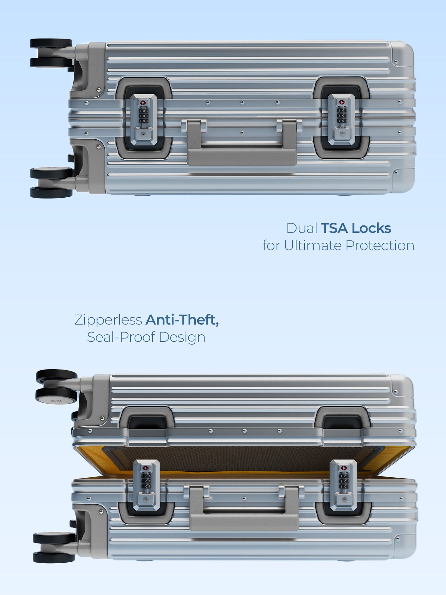 Aluminium Silver Cabin- Yellow Wheels