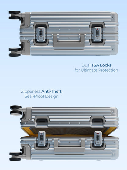 Aluminium Silver Cabin- Yellow Wheels