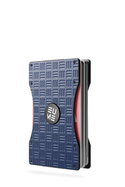 EUME CardVault Cardholder - Midnight Blue product image clean studio background