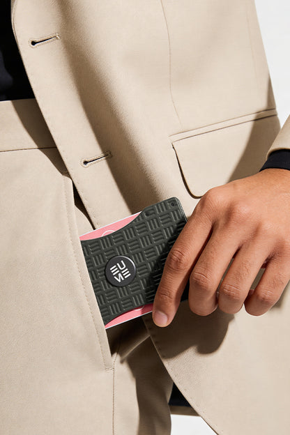 EUME CardVault Cardholder - Olive Green product image clean studio background