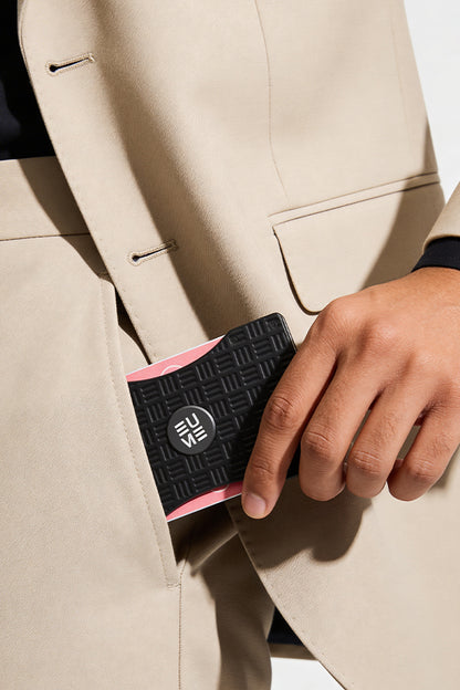 EUME CardVault Cardholder - Charcoal Black product image clean studio background