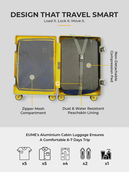 Aluminium Black Cabin + Check-In Medium